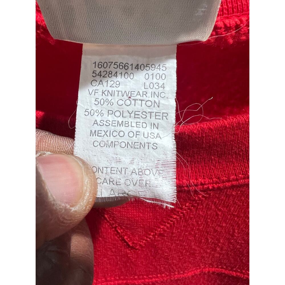 Vintage Kansas City Chiefs Lee Sport Sweatshirt Large Red Embroidered NFL - Picture 3 of 10